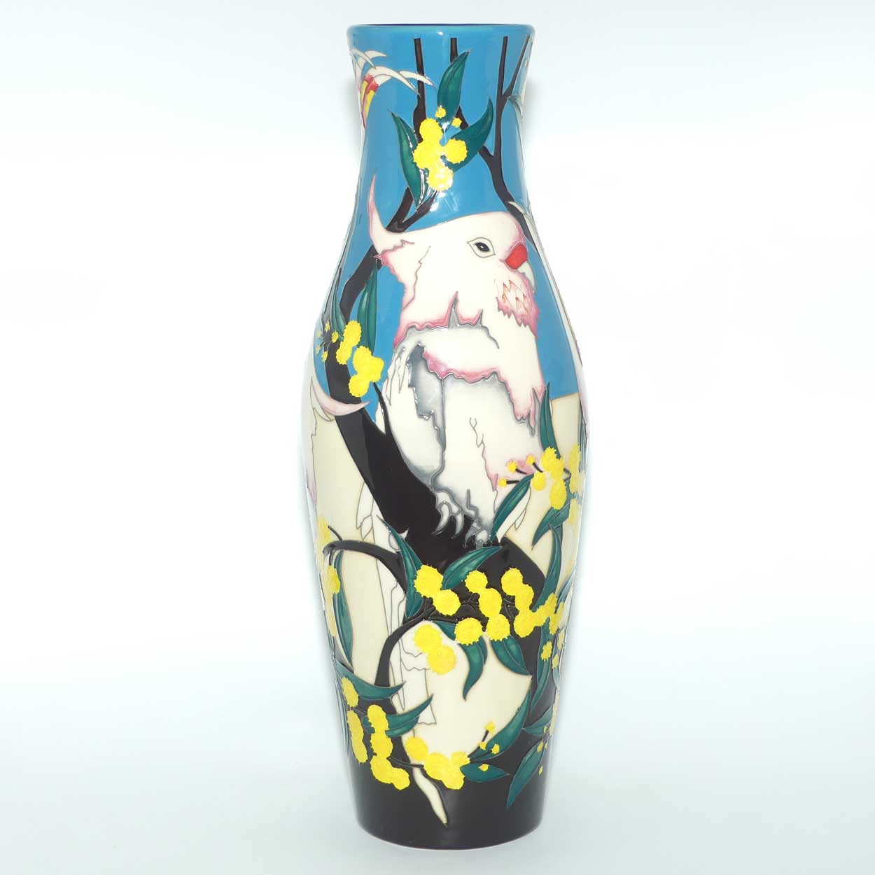 Moorcroft Major Mitchell Cockatoo 120/16 vase | TRIAL version