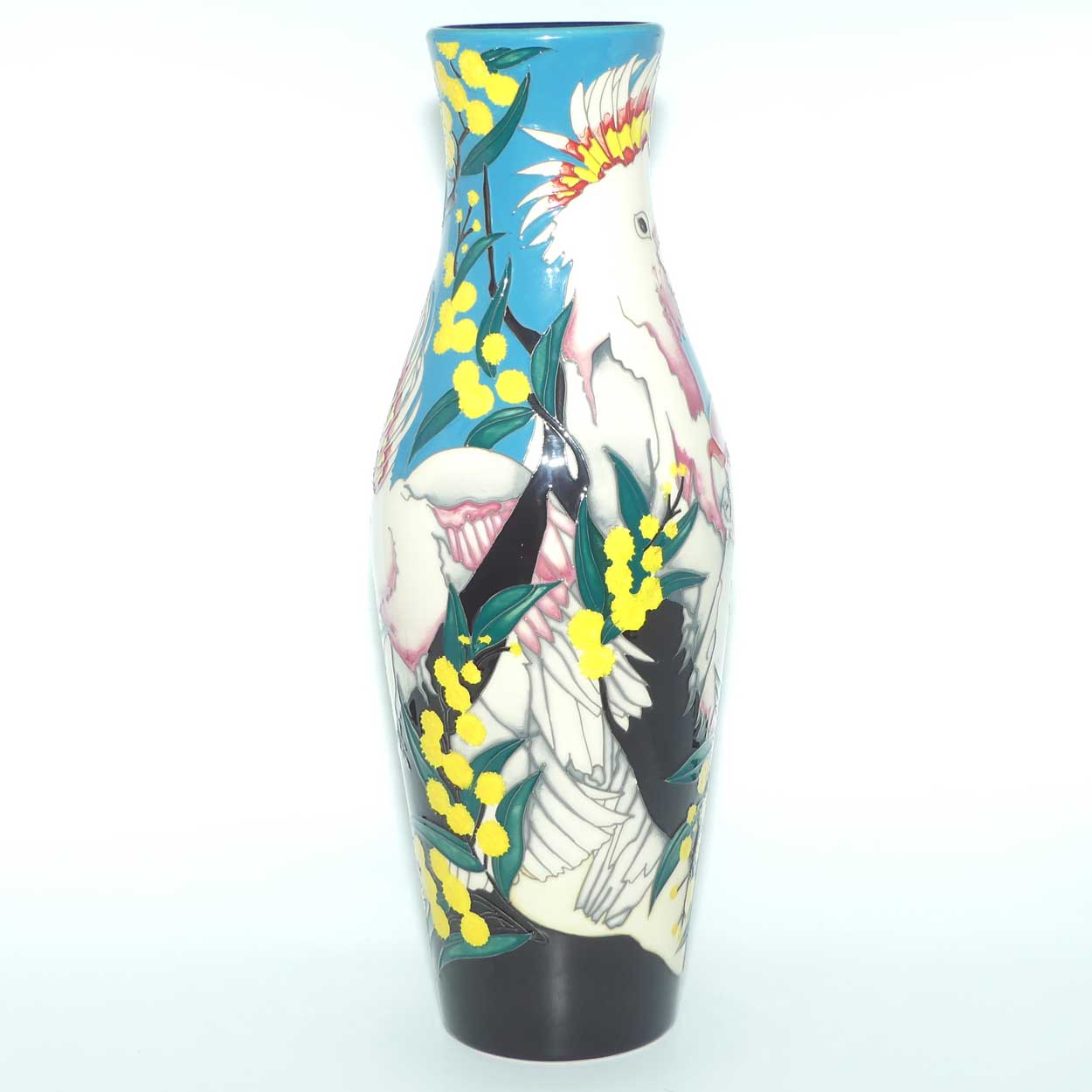 Moorcroft Major Mitchell Cockatoo 120/16 vase | TRIAL version
