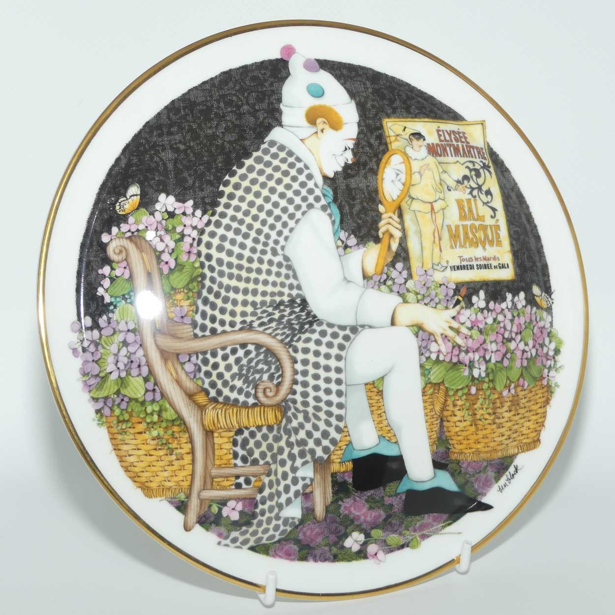 Royal Doulton Behind the Painted Masque | Ben Black wall plate: Make Me Laugh