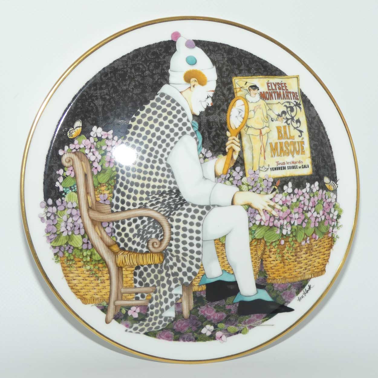 Royal Doulton Behind the Painted Masque | Ben Black wall plate: Make Me Laugh