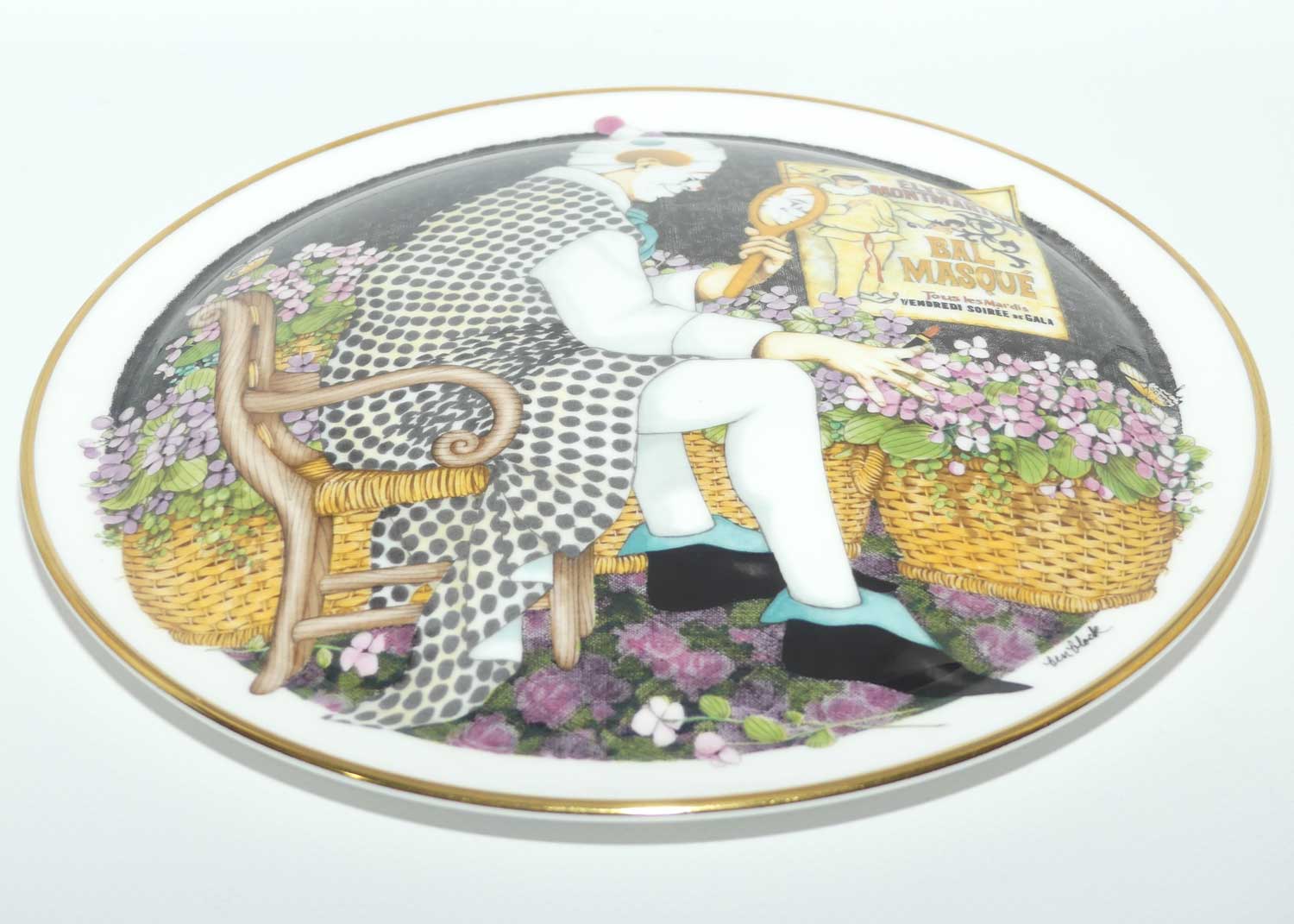 Royal Doulton Behind the Painted Masque | Ben Black wall plate: Make Me Laugh