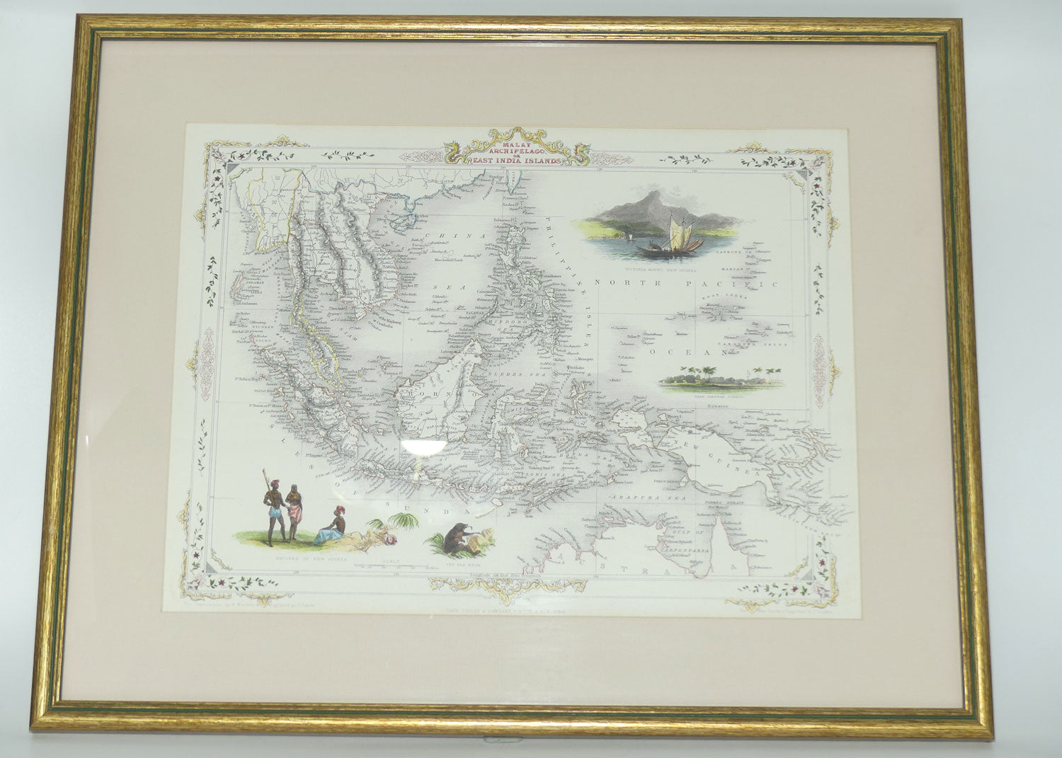 Antiquarian Map | Malay Archipelago or East India Islands by John Tallis