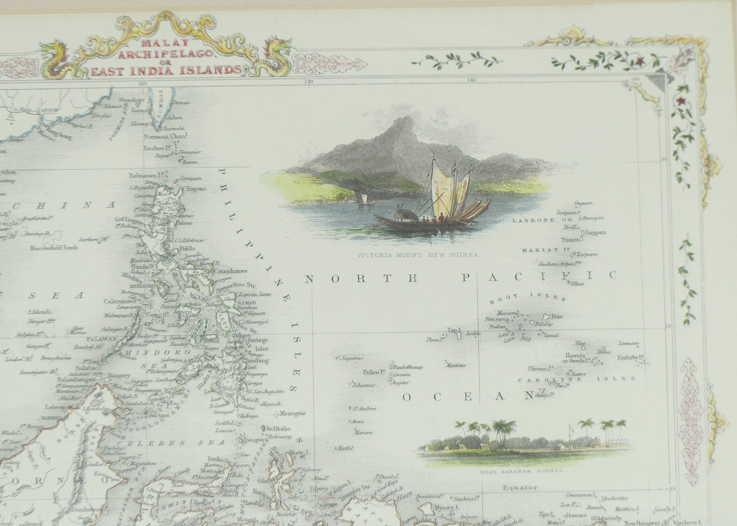 Antiquarian Map | Malay Archipelago or East India Islands by John Tallis