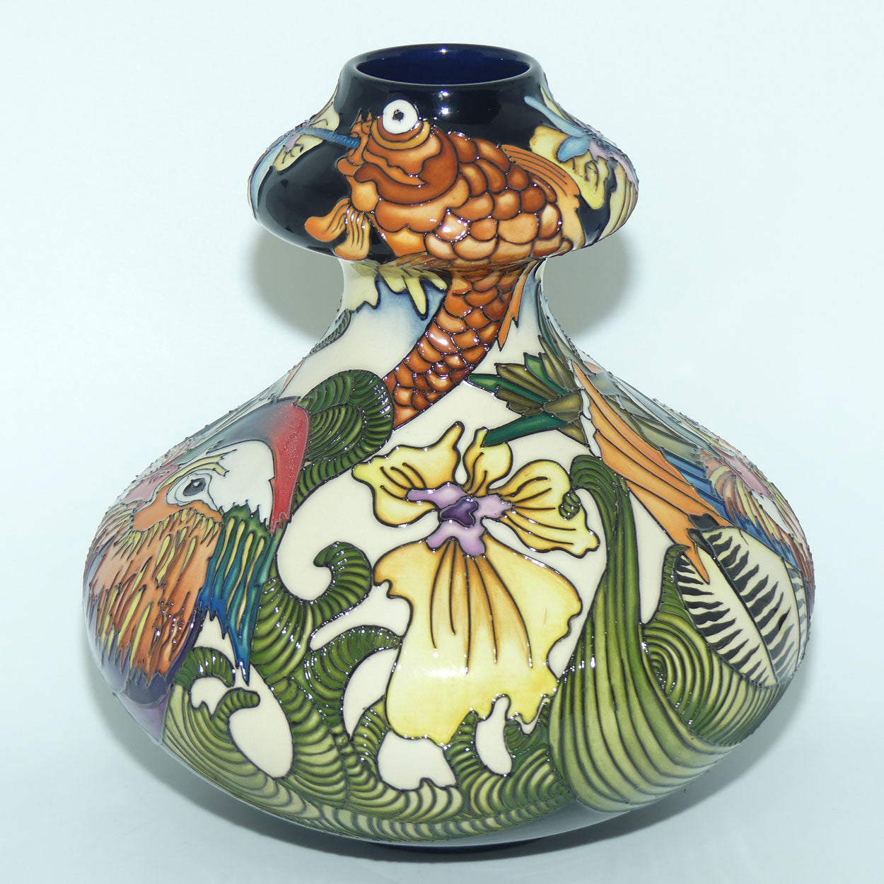 Moorcroft Mandarin 444/9 vase (Ltd Ed; #1 of 30)