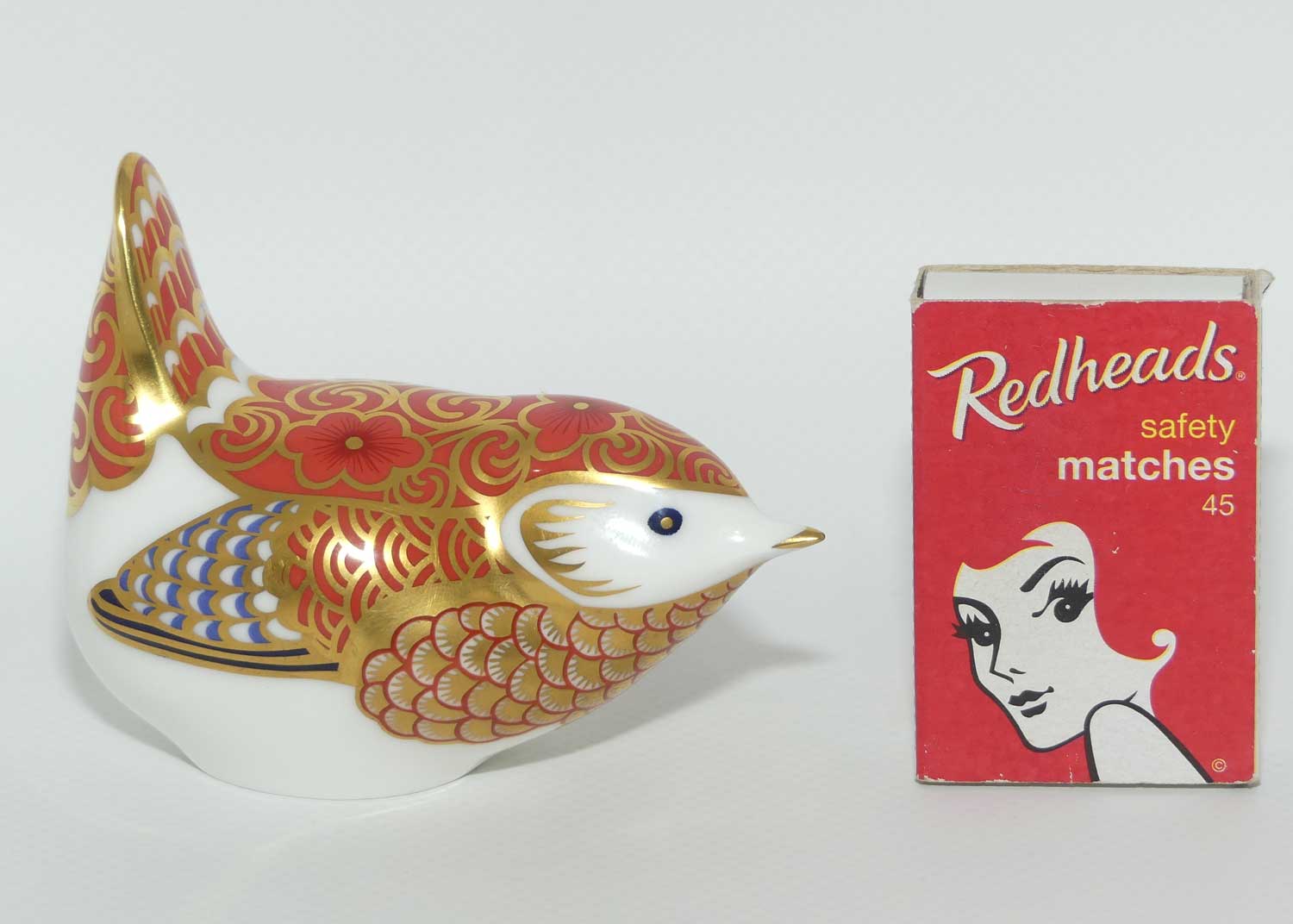 Royal Crown Derby paperweight | Manifold Wren | boxed