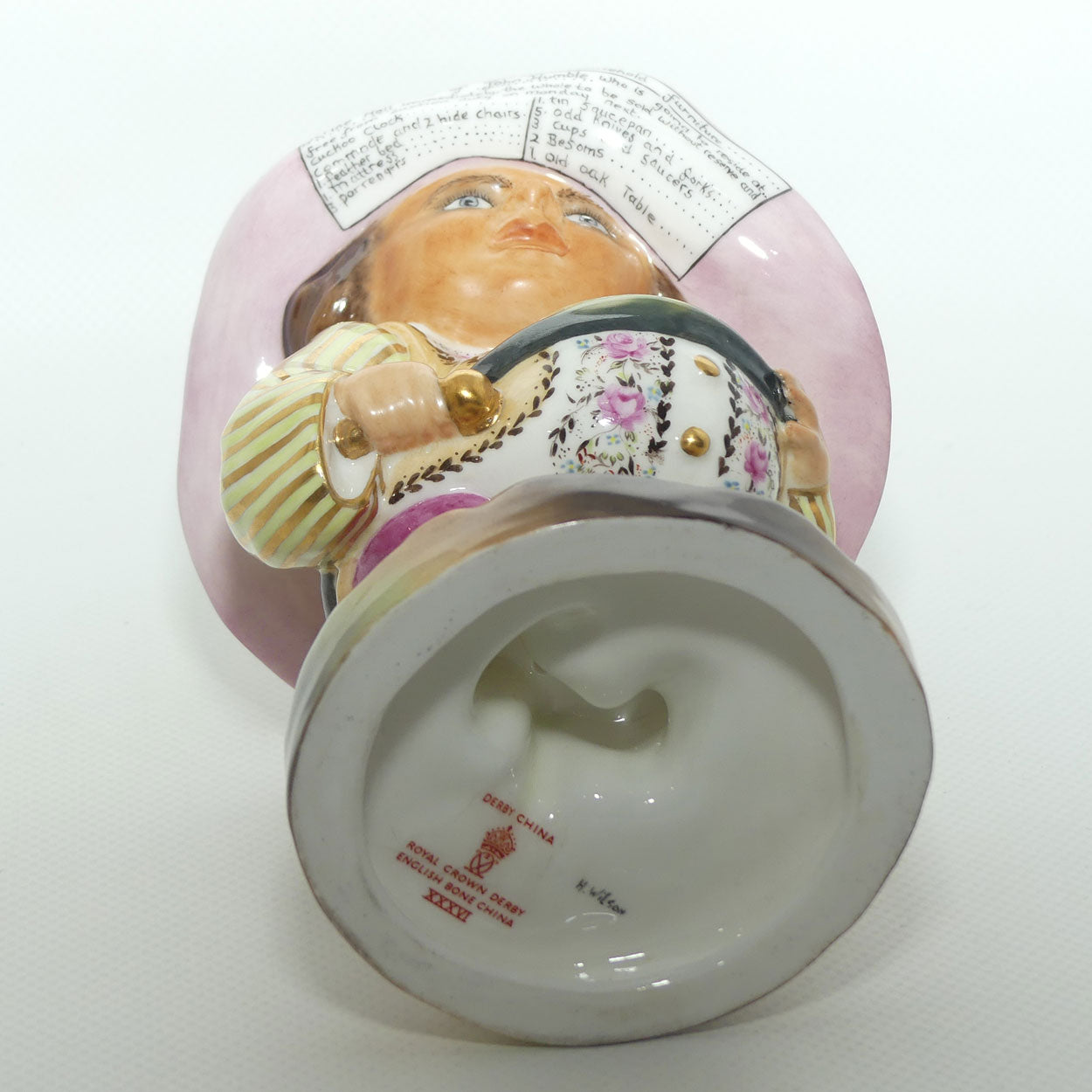 Royal Crown Derby figure Mansion House Dwarf | The Auctioneer | boxed c.1973