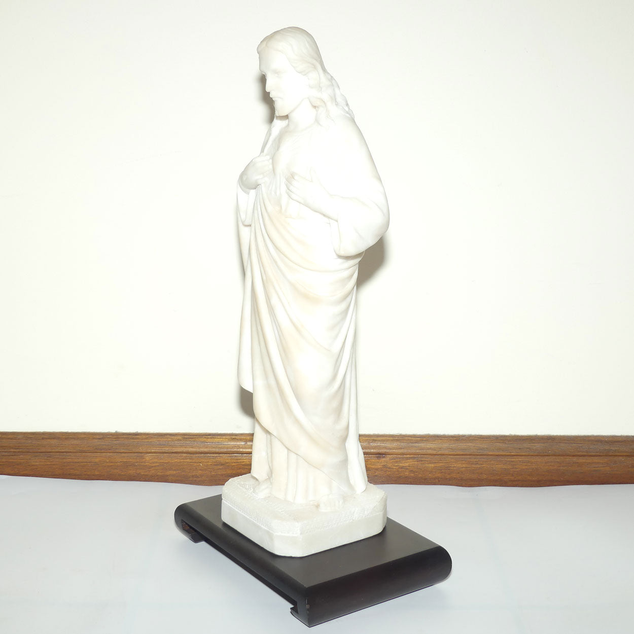 Victorian era Marble figure of Jesus | Sacred Heart of Jesus | 46cm