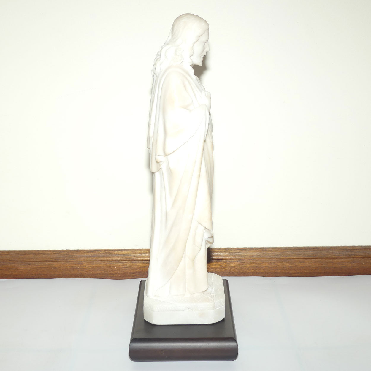Victorian era Marble figure of Jesus | Sacred Heart of Jesus | 46cm