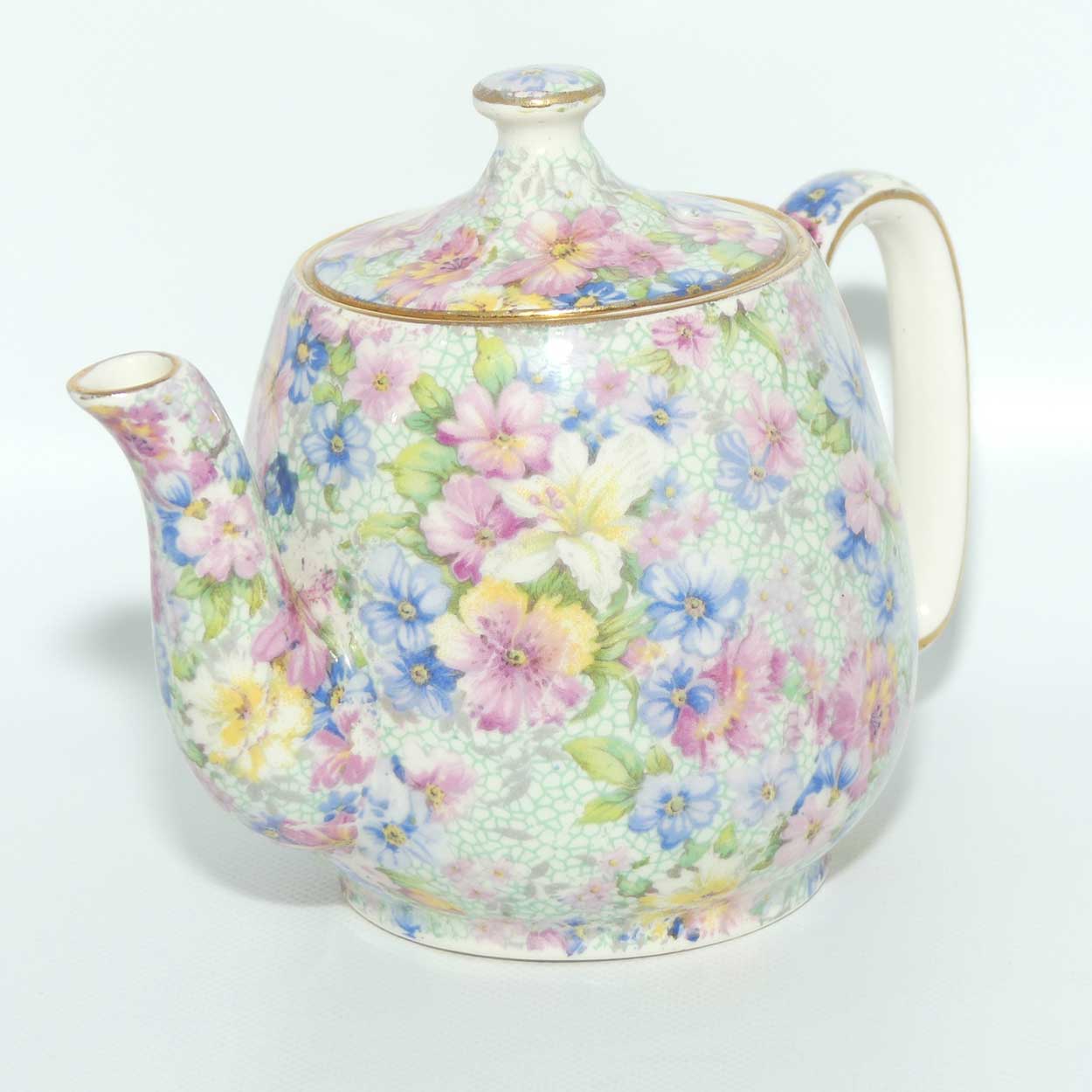 Royal Winton Marion Chintz teapot for one