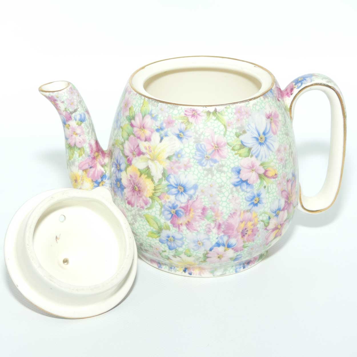 Royal Winton Marion Chintz teapot for one