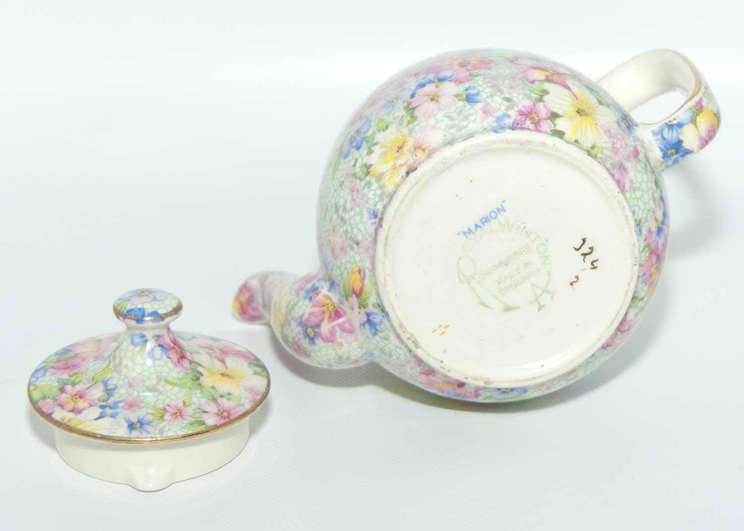 Royal Winton Marion Chintz teapot for one