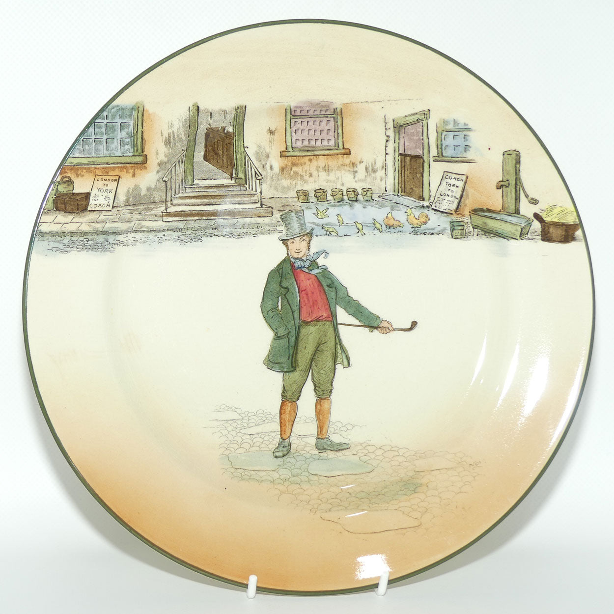 Royal Doulton Dickens Mark Tapley rack plate | 26cm