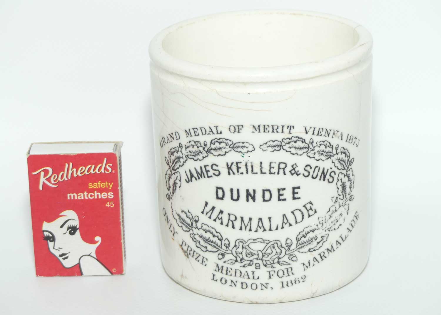 Maling James Keiller & Sons Dundee Marmalade pot | hairline