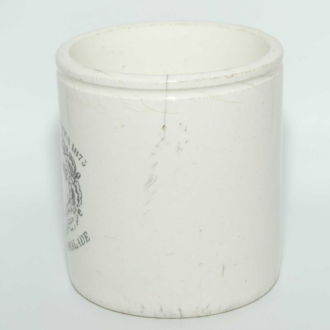 Maling James Keiller & Sons Dundee Marmalade pot | hairline