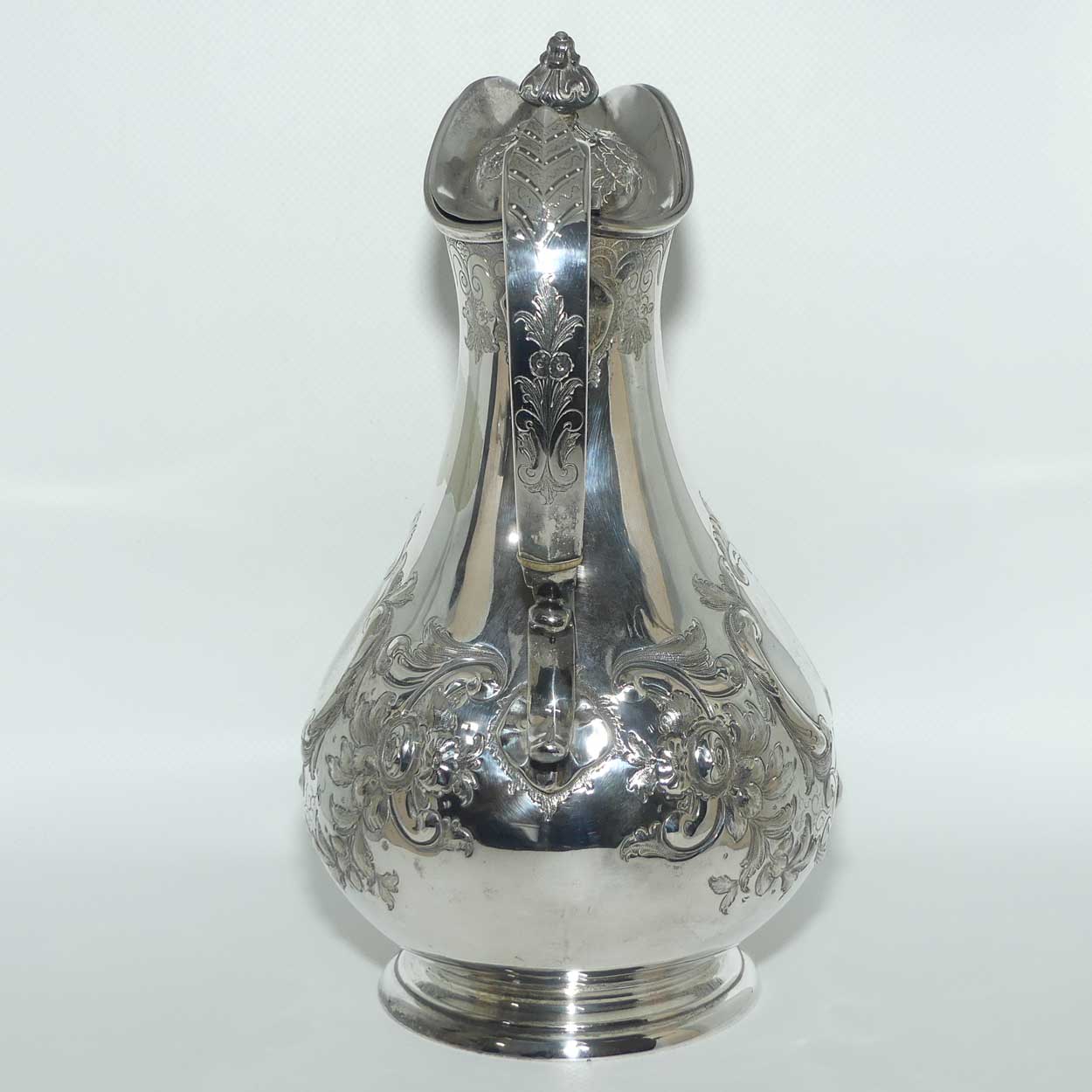 Victorian era Martin Hall and Co EPGS Silver Plate wine jug