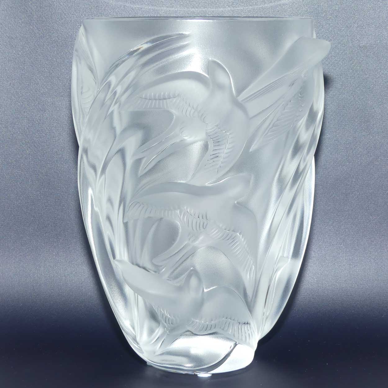 Lalique France Martinets vase