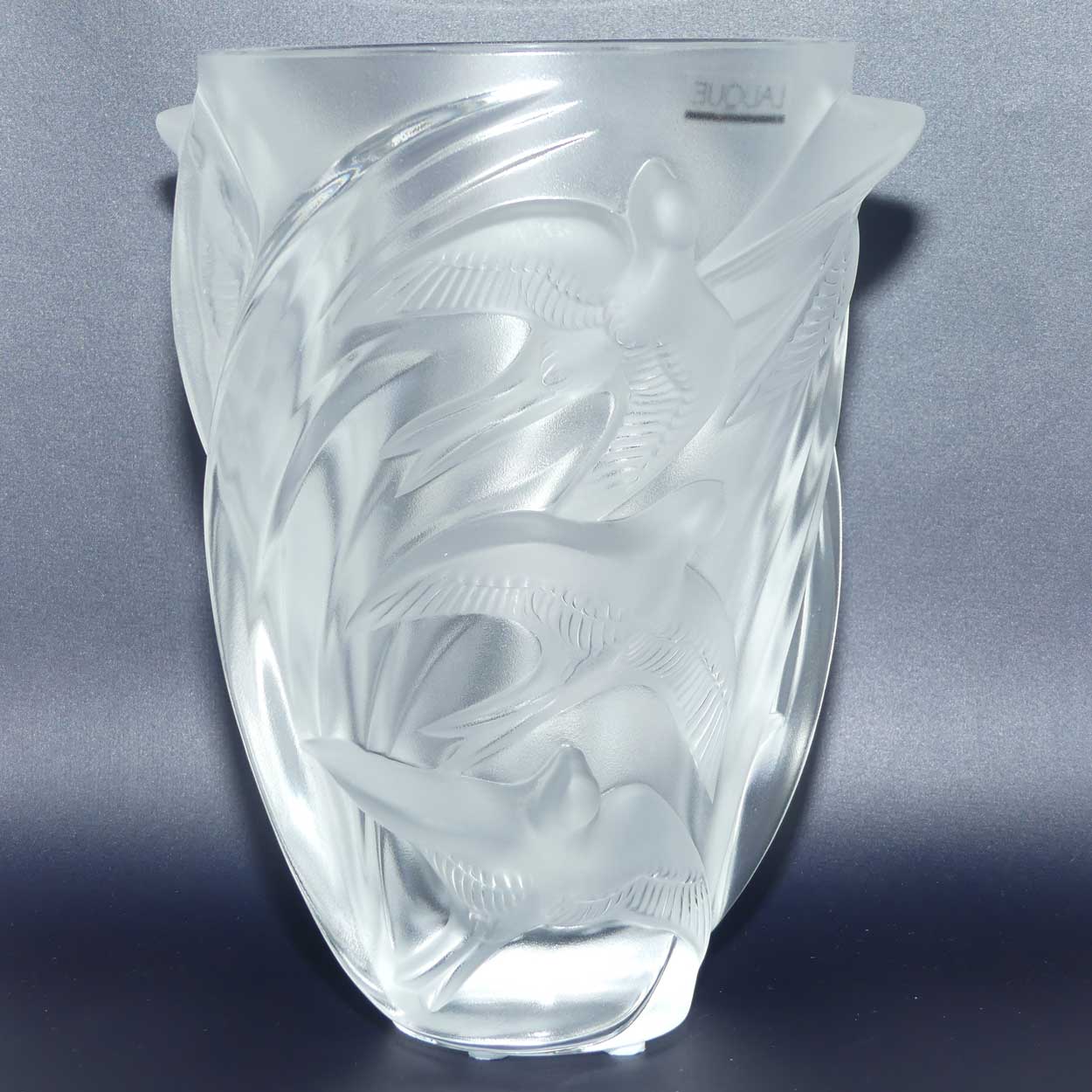 Lalique France Martinets vase
