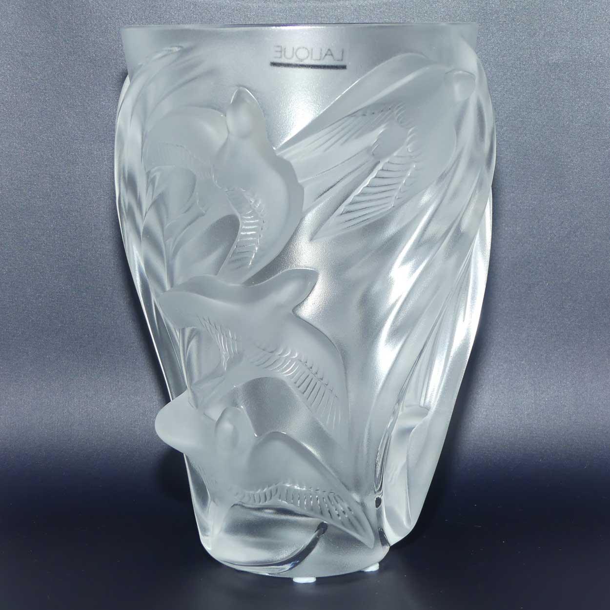 Lalique France Martinets vase