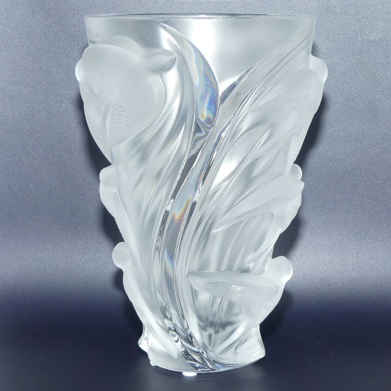 Lalique France Martinets vase