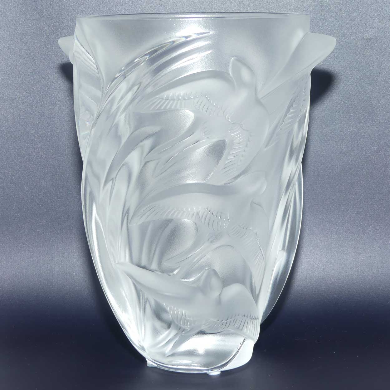 Lalique France Martinets vase