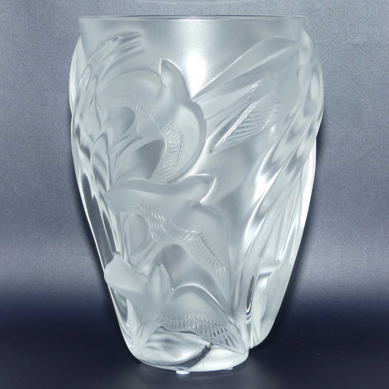 Lalique France Martinets vase