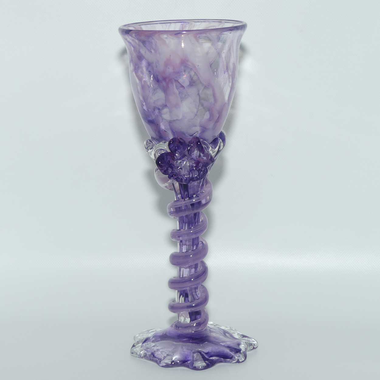 Martini Art Glass Australia | Tina Cooper | Amethyst flute | One Flower