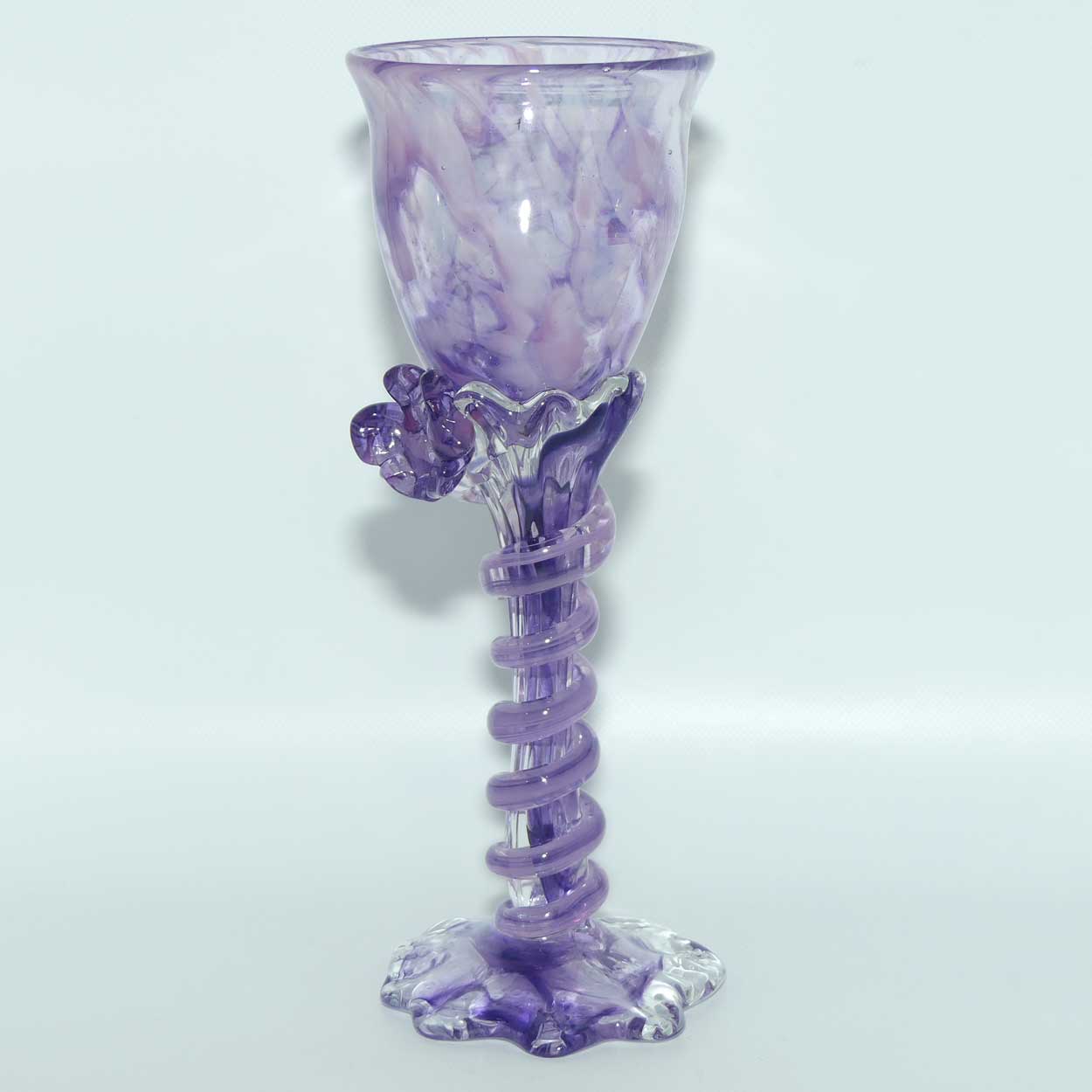 Martini Art Glass Australia | Tina Cooper | Amethyst flute | One Flower