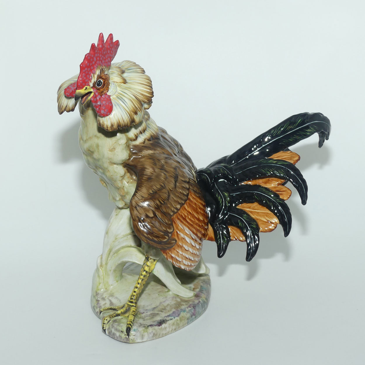 C Martino Spain finely modelled figure of a Rooster