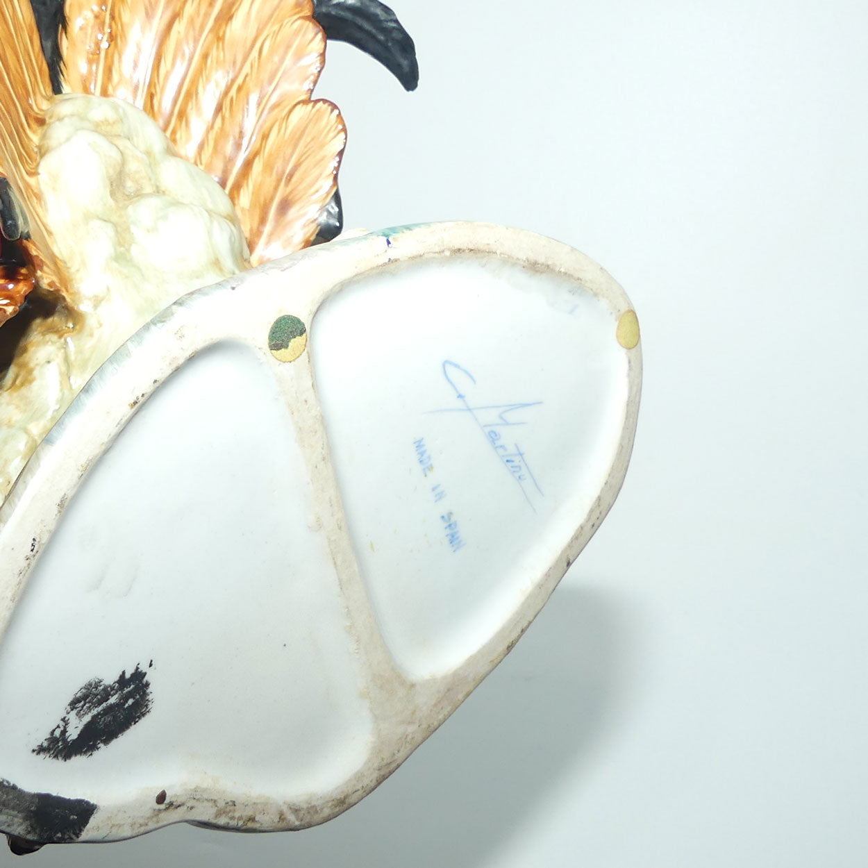 C Martino Spain finely modelled figure of a Rooster