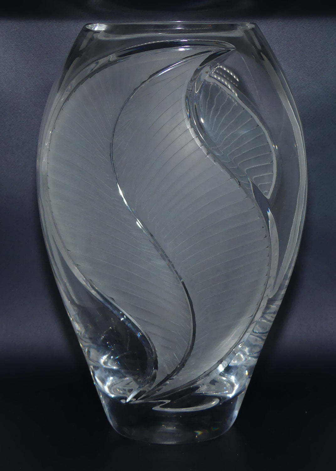 Marw Crystal Italy well facetted Art Crystal vase