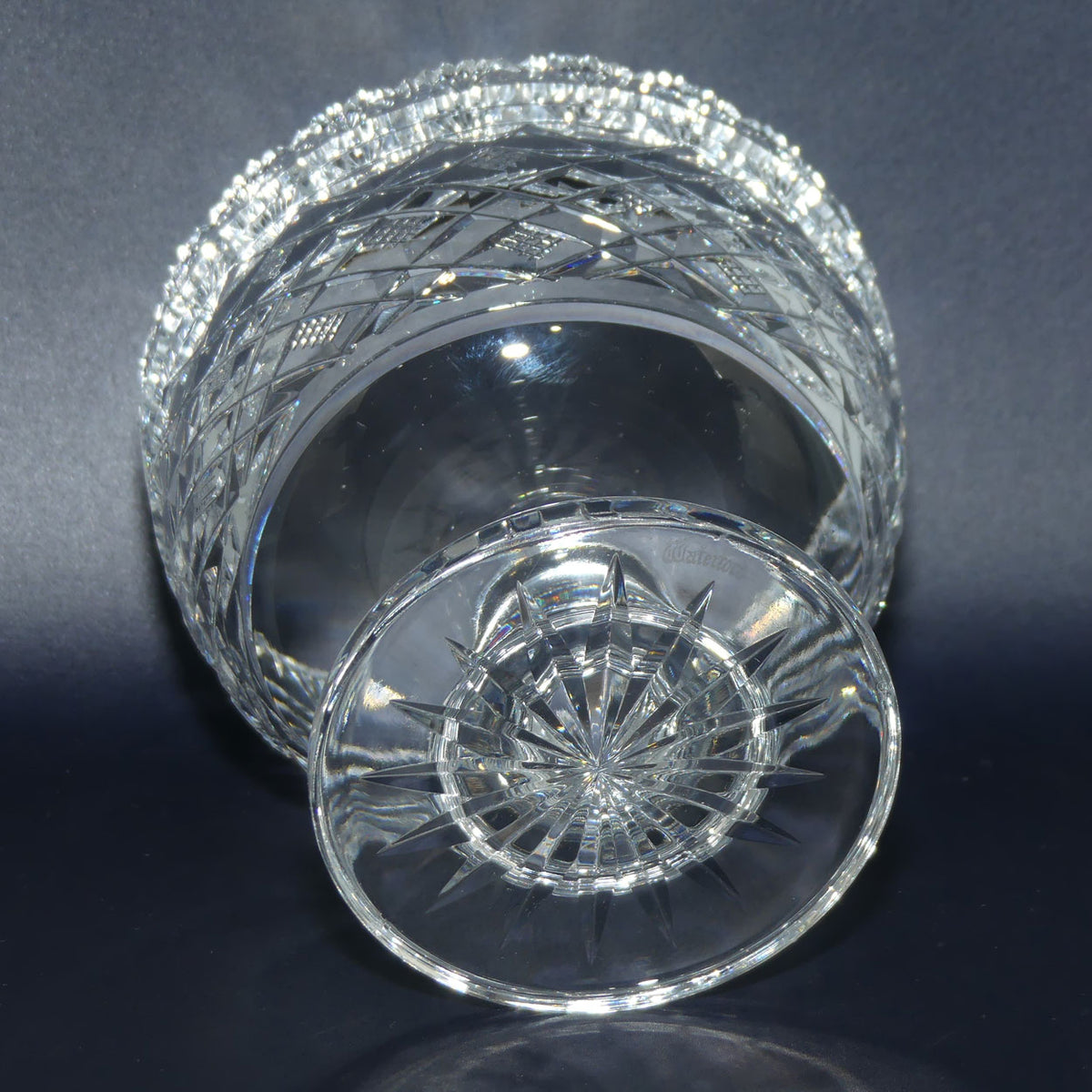 Waterford Crystal Ireland Master Cutter | Georgian Strawberry footed bowl