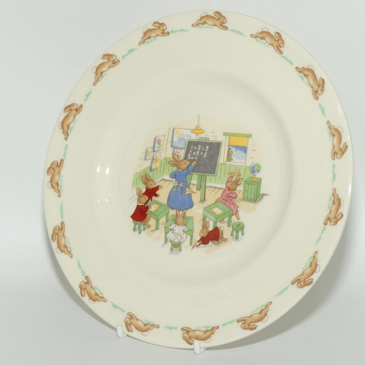 Royal Doulton Bunnykins Tableware Maths Lesson plate | 20cm | original box | #1