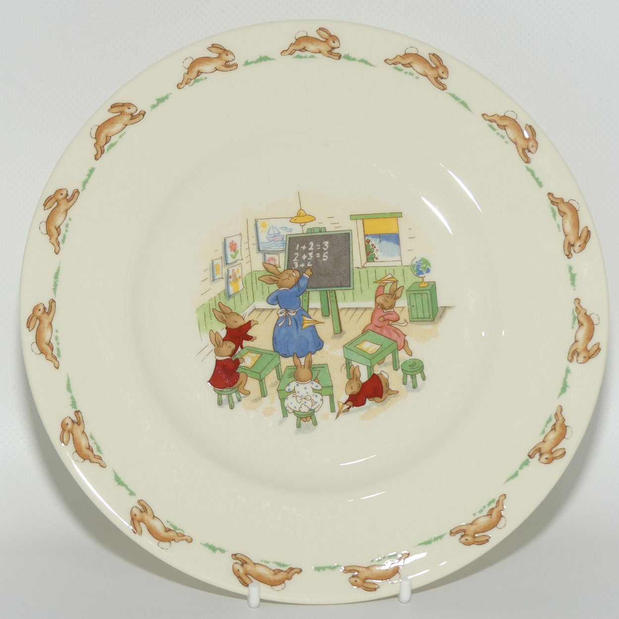 Royal Doulton Bunnykins Tableware Maths Lesson plate | 20cm | original box | #2