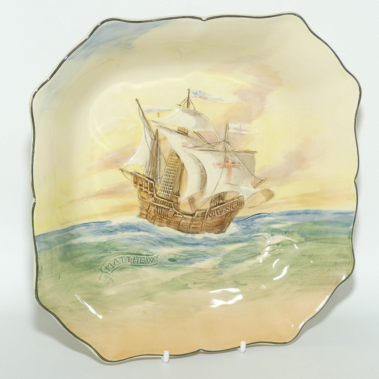 Royal Doulton Famous Ships Matthew square bowl D5957