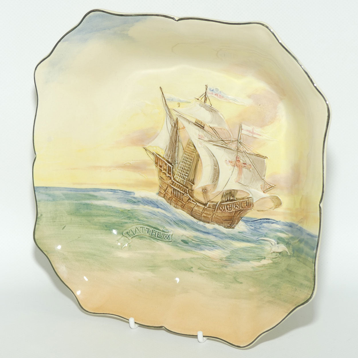 Royal Doulton Famous Ships Matthew square bowl D5957