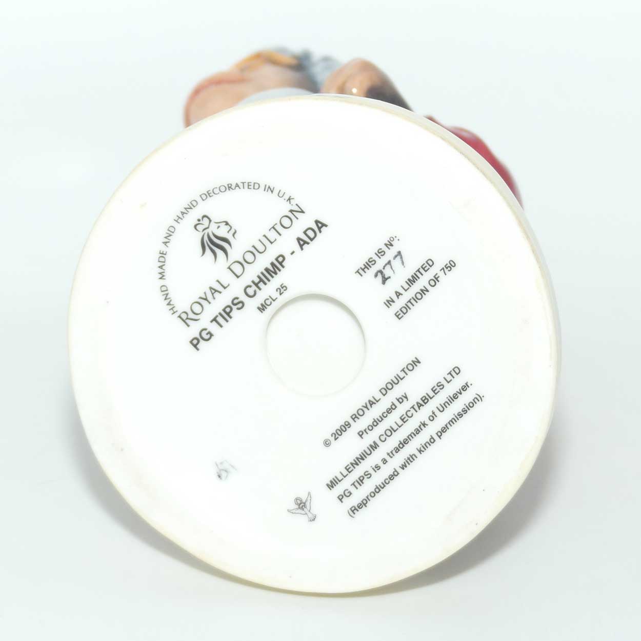 MCL25 Royal Doulton Millenium Collectables Advertising Classics figure | PG TIPS CHIMP | ADA | Ltd Ed