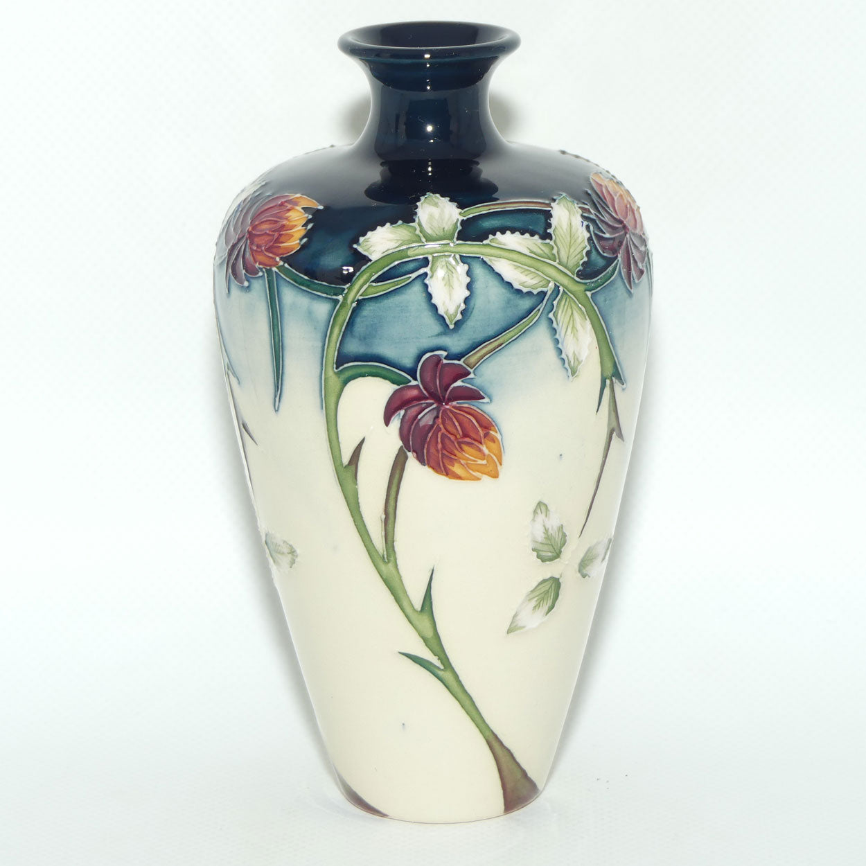 Moorcroft Meadow Charm vase | Shape 72/6 | silver line