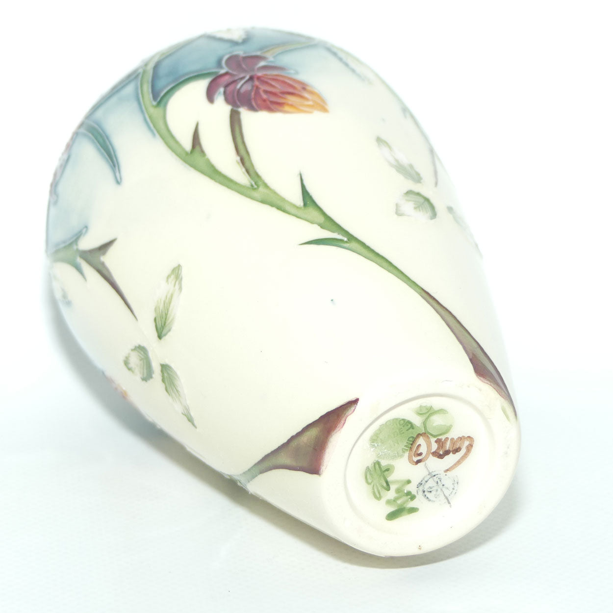 Moorcroft Meadow Charm vase | Shape 72/6 | silver line