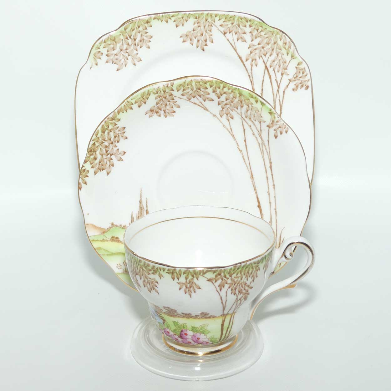 Royal Standard Bone China Meadowland pattern trio