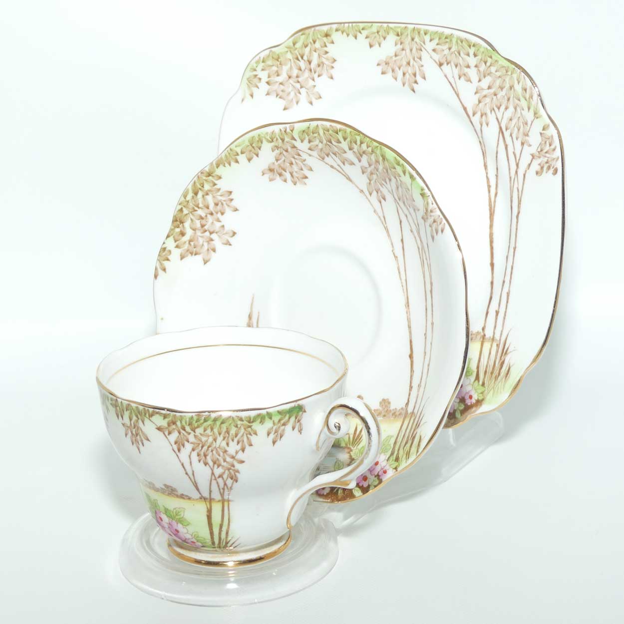 Royal Standard Bone China Meadowland pattern trio
