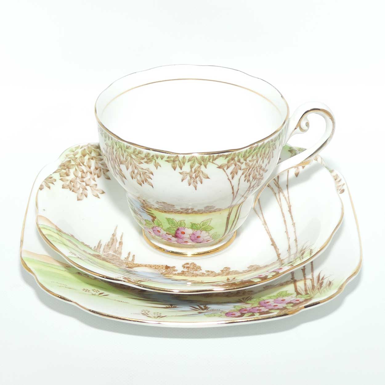 Royal Standard Bone China Meadowland pattern trio