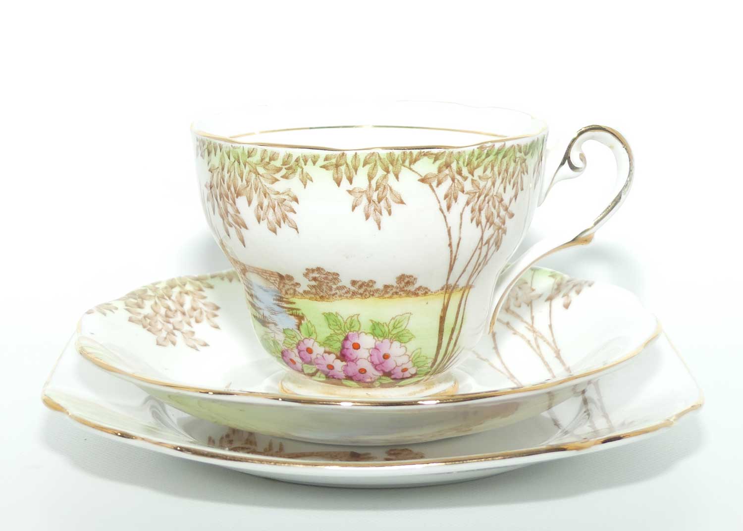 Royal Standard Bone China Meadowland pattern trio