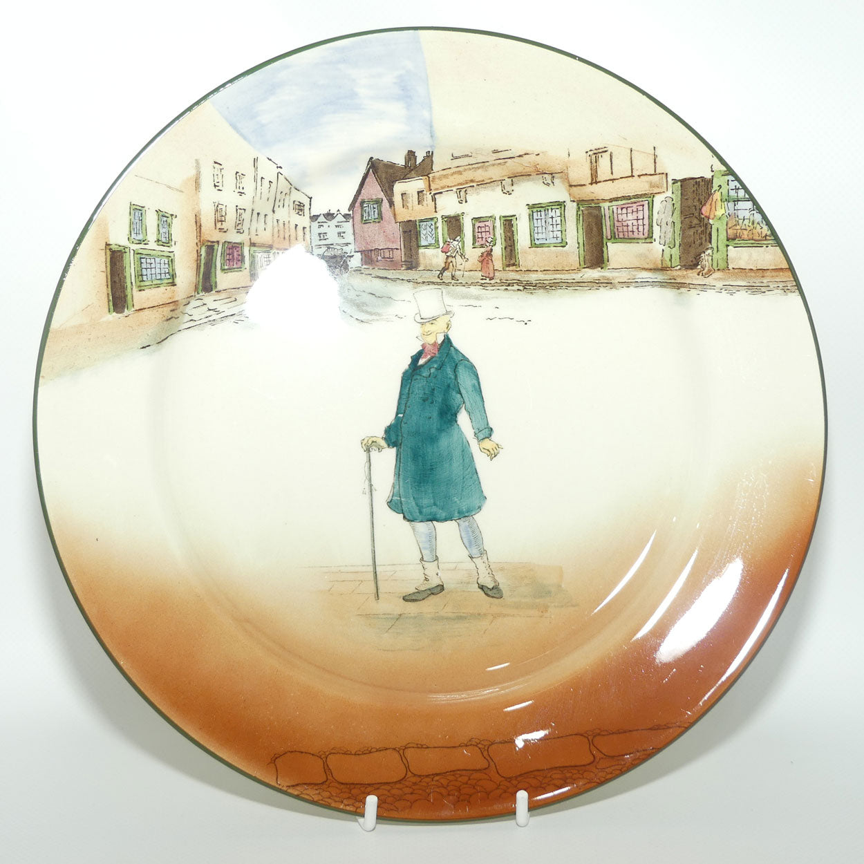 Royal Doulton Dickens Mr Micawber rack plate D2973