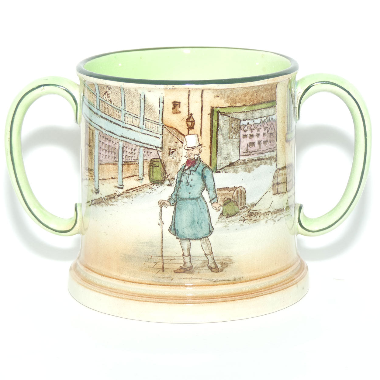 Royal Doulton Dickens Mr Micawber small loving cup D2973