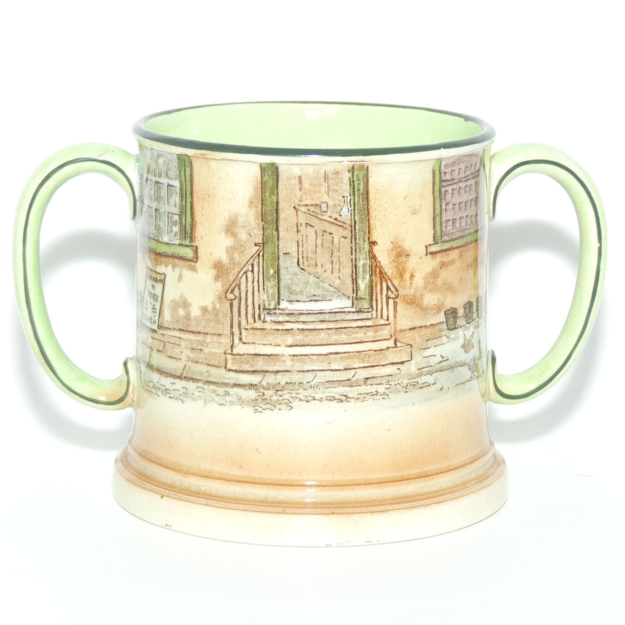 Royal Doulton Dickens Mr Micawber small loving cup D2973