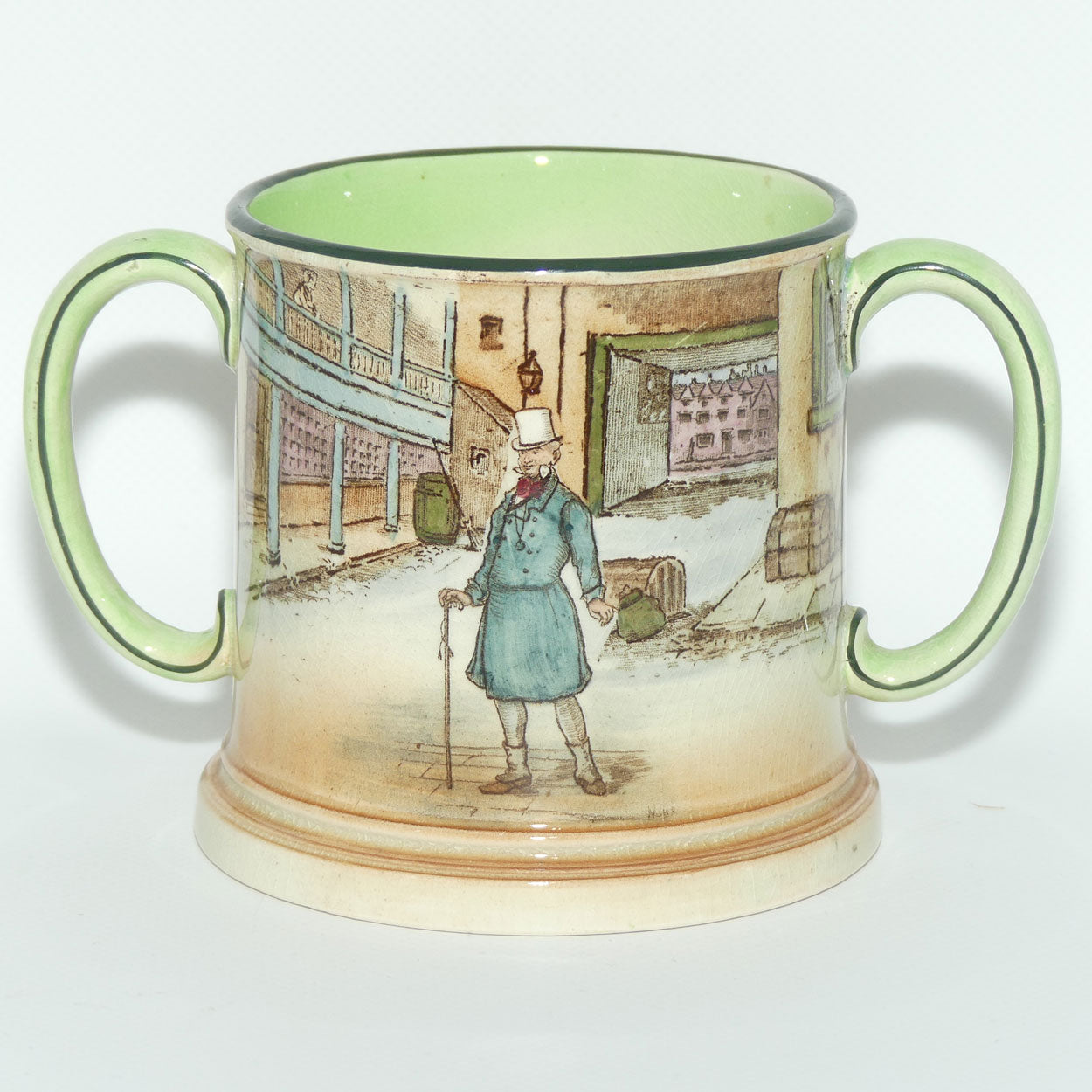 Royal Doulton Dickens Mr Micawber small loving cup D2973