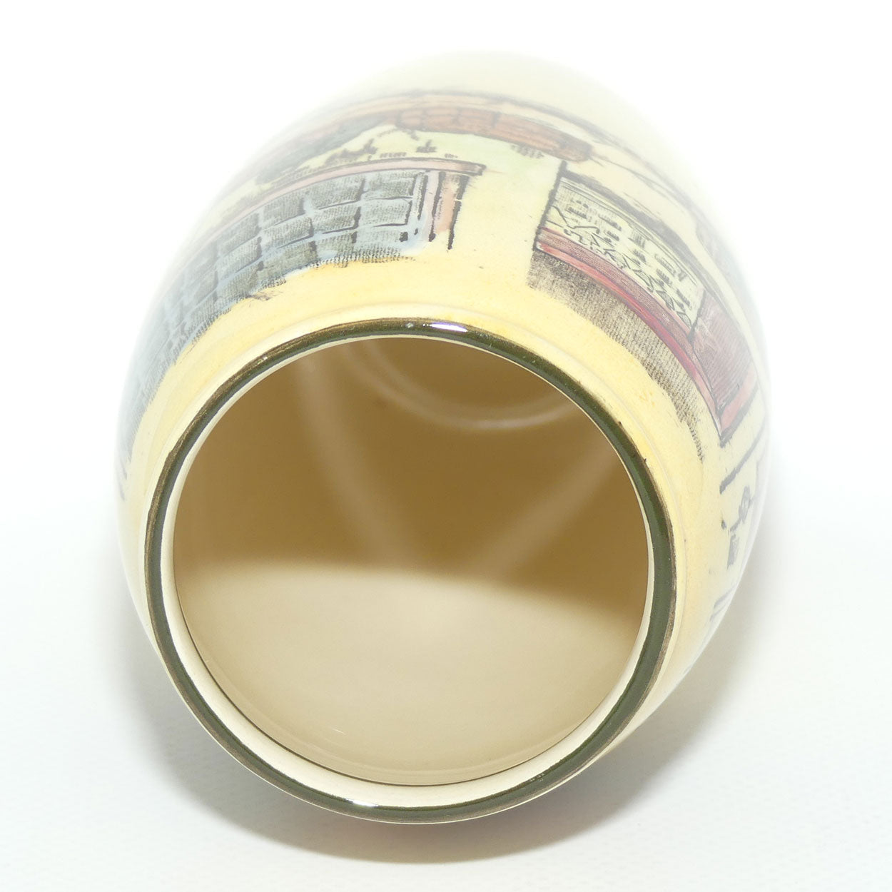 Royal Doulton Dickens Mr Micawber cylindrical vase D5175