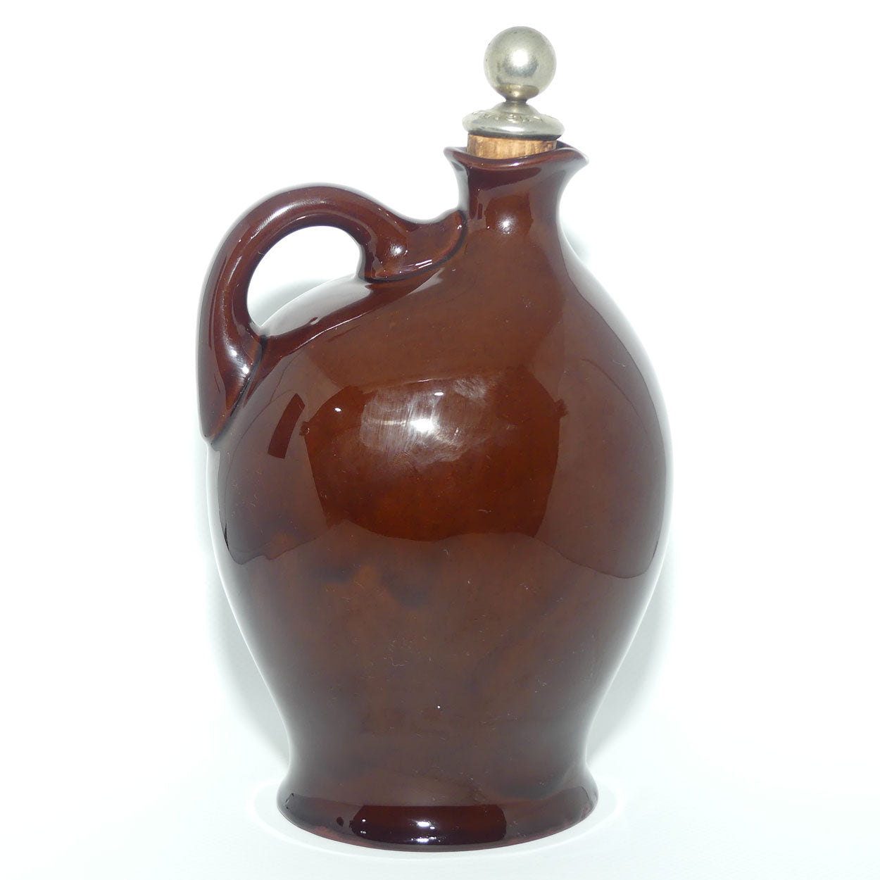 Royal Doulton Kingsware DEWARS Dickens Mr Micawber flask + Stopper