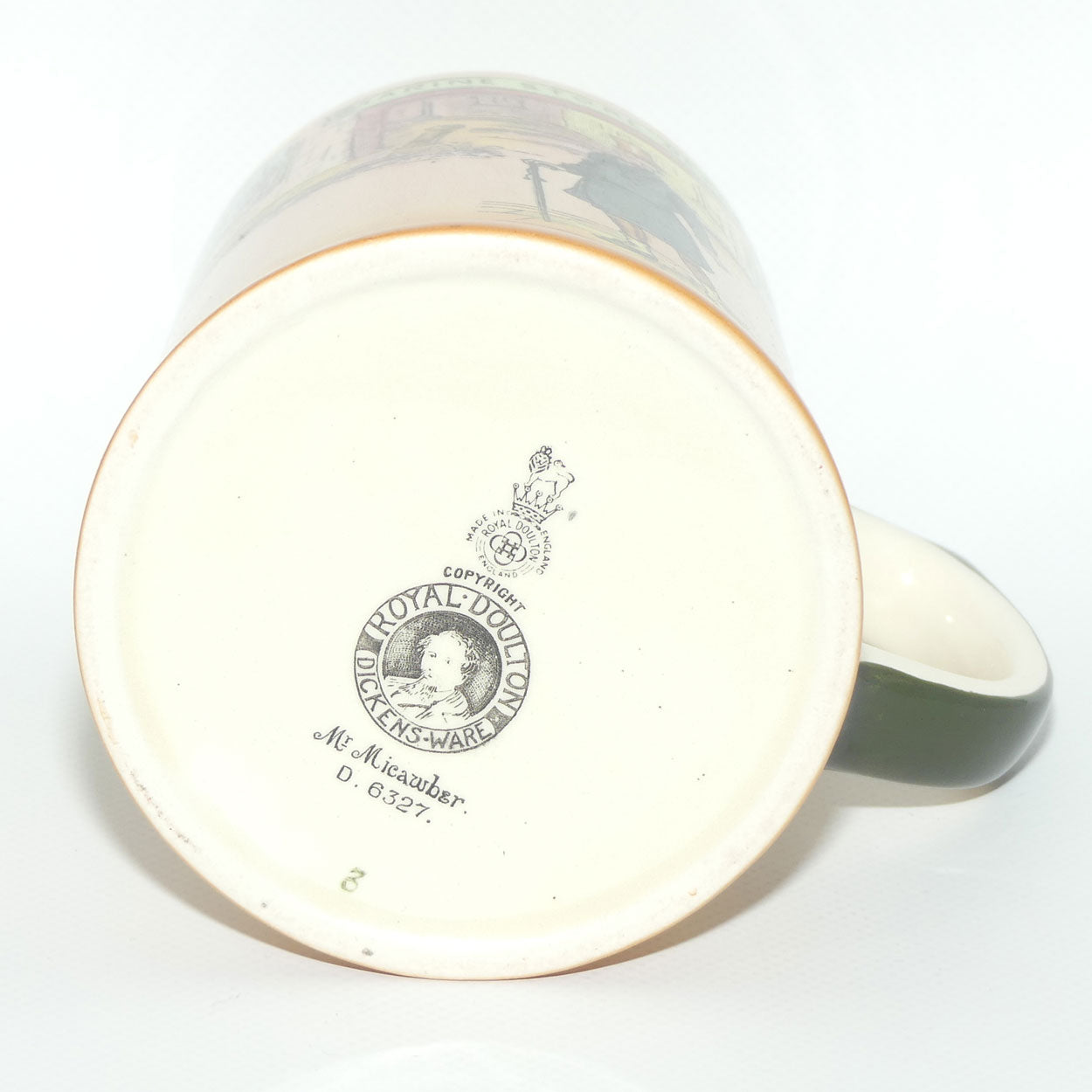 Royal Doulton Dickens Mr Micawber ale tankard or beer stein D6327 | Noke #2