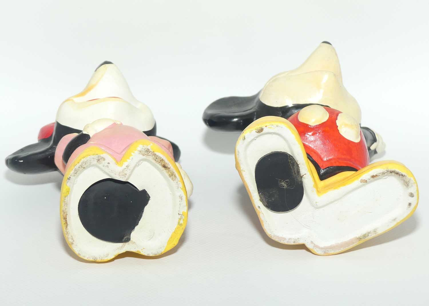 Vintage Mickey Mouse and Minnie Mouse money boxes